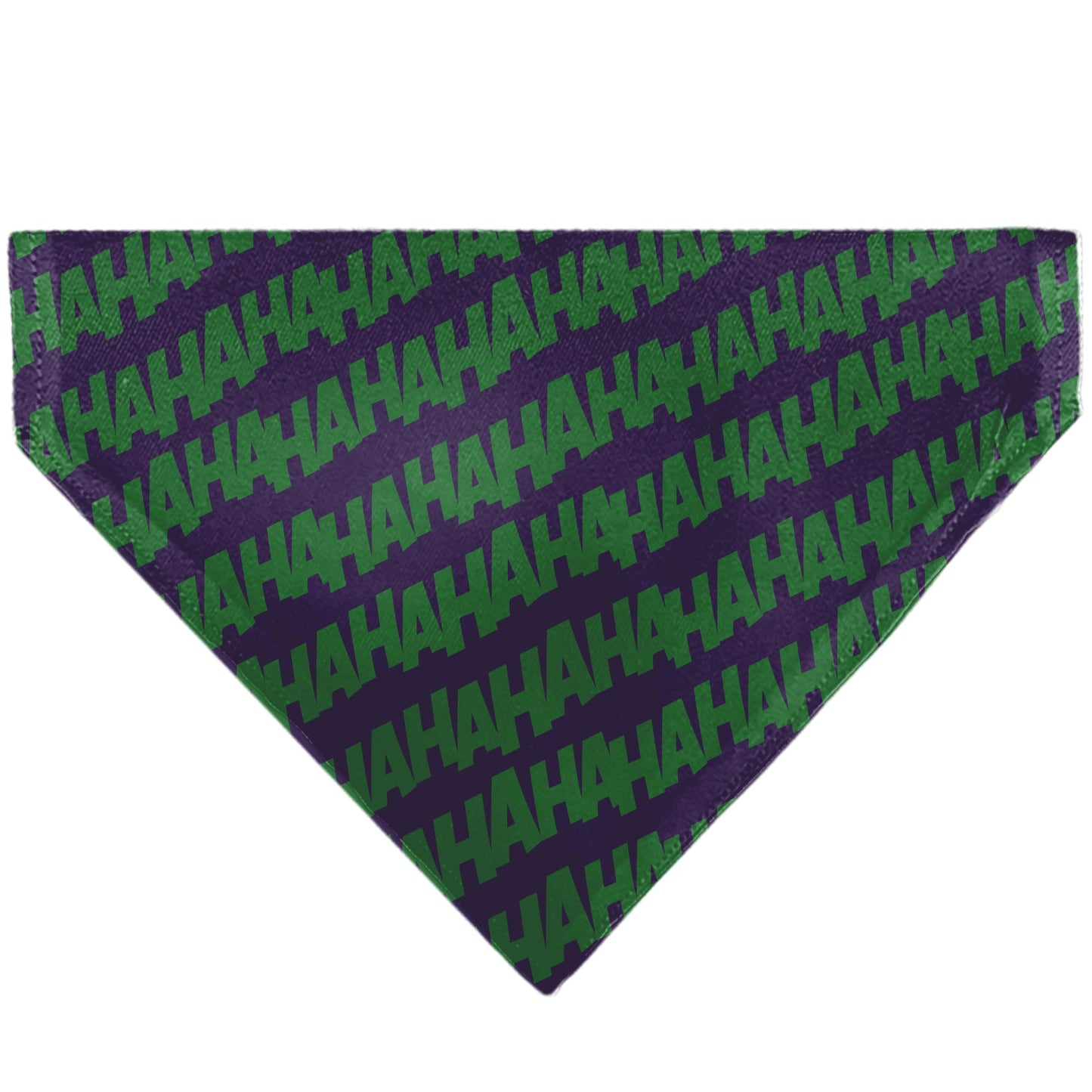 Pet Bandana - The Joker Laugh HAHAHA Text Purple/Green