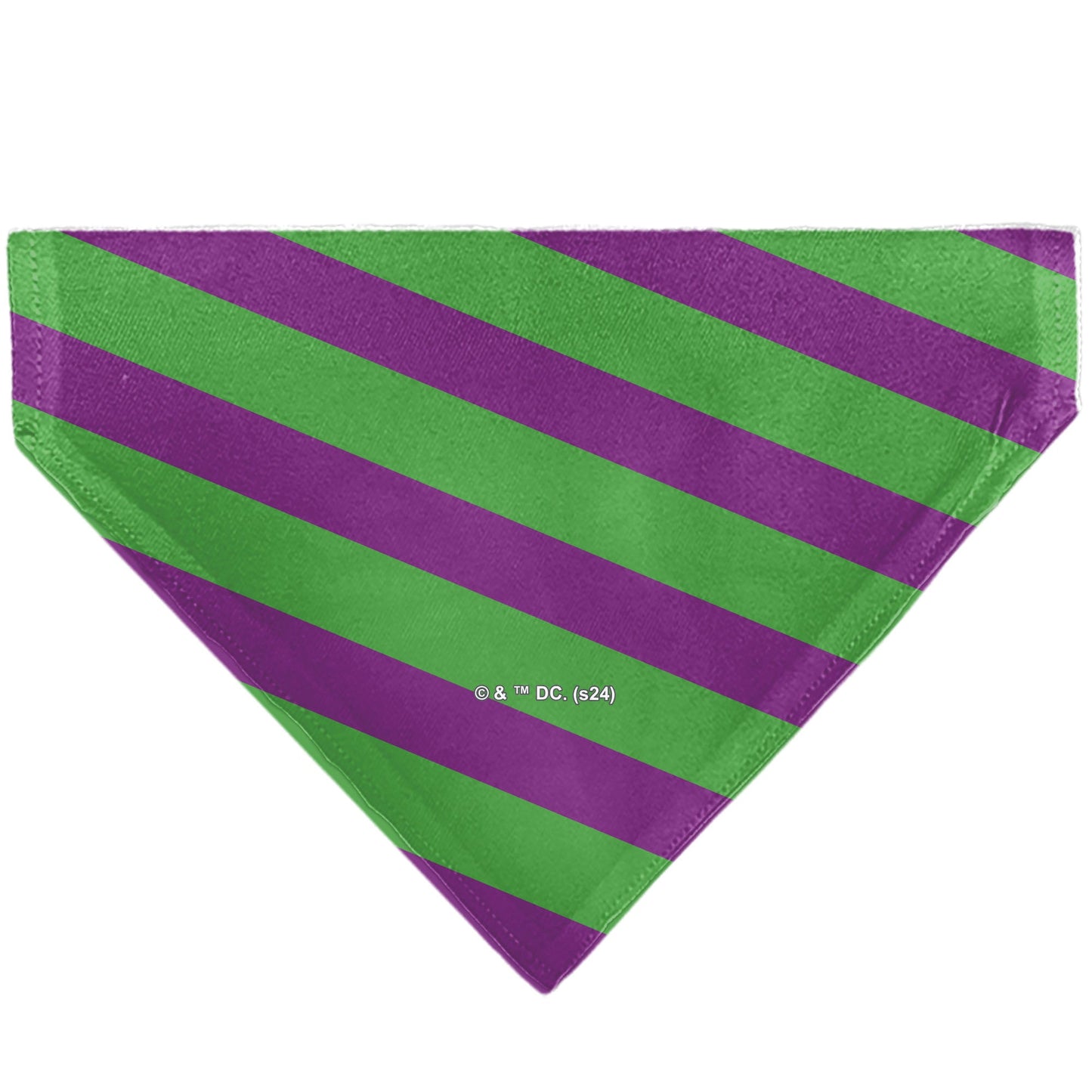 Pet Bandana - THE JOKER Title Logo and Stripe Green/Purple