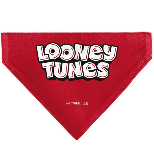 Pet Bandana - LOONEY TUNES Five Character Target Close-Up Pose Red