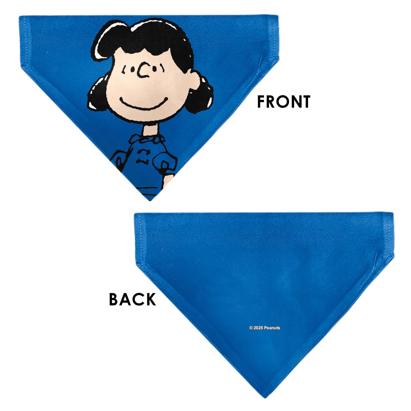 Pet Bandana - Peanuts Lucy van Pelt Smiling Face Pose Blue