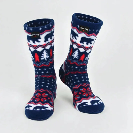 Polar Feet Fleece Socks - Polar Bear