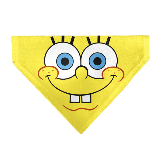 Pet Bandana - SpongeBob SquarePants Face Close-Up Yellow