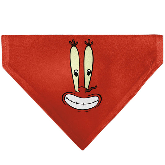 Pet Bandana - SpongeBob SquarePants Mr. Krabs Character Close-Up Red