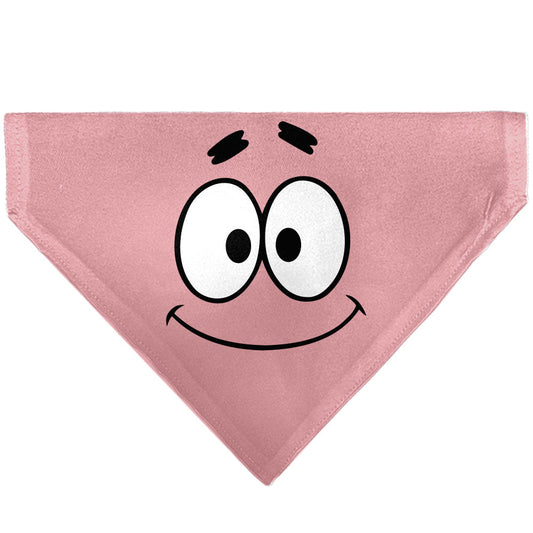 Pet Bandana - SpongeBob SquarePants Patrick Star Character Close-Up Pink