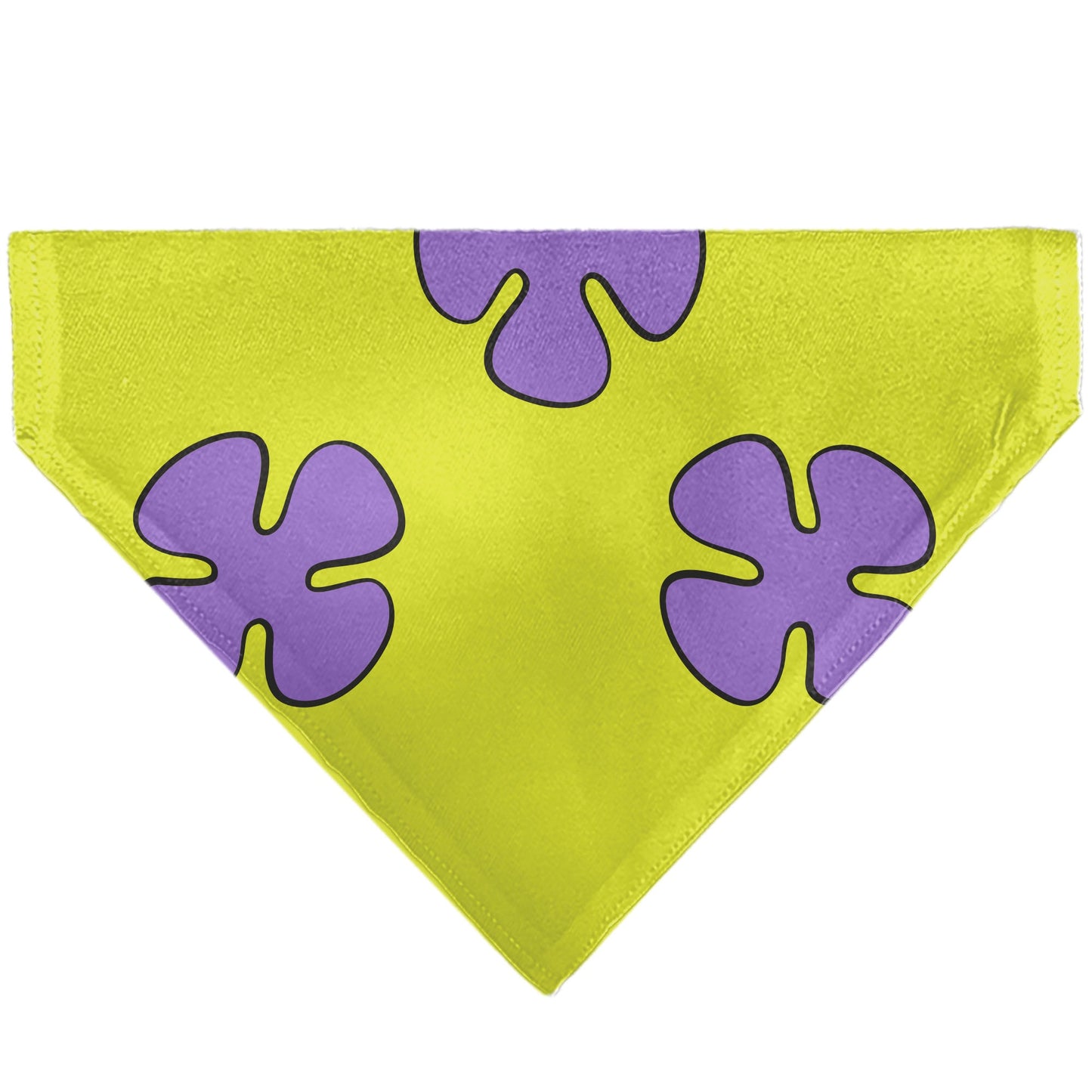 Pet Bandana - Patrick Star Shorts Flower Icon Green/Lavender