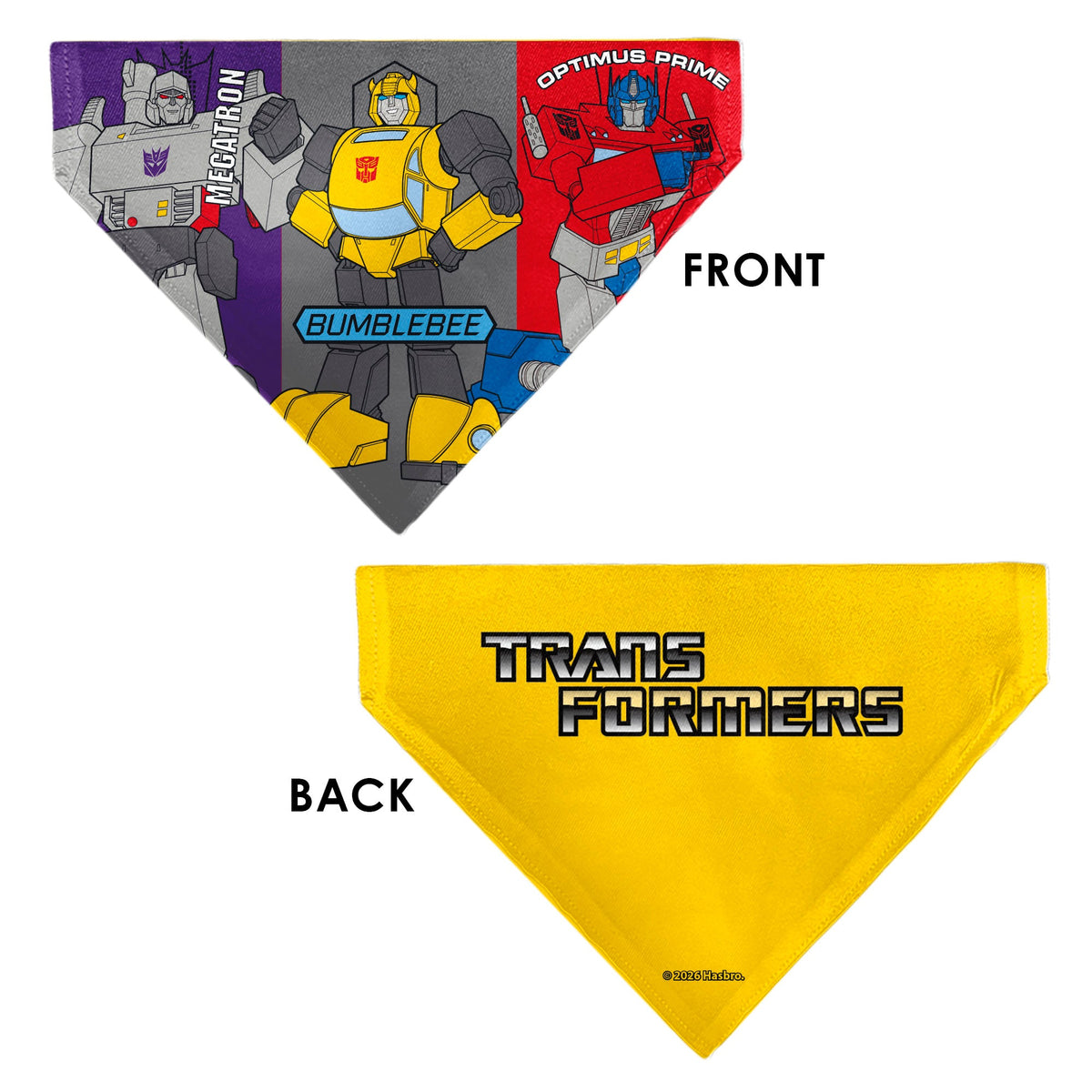 Pet Bandana - Transformers Three Character Pose Blocks Multi Color