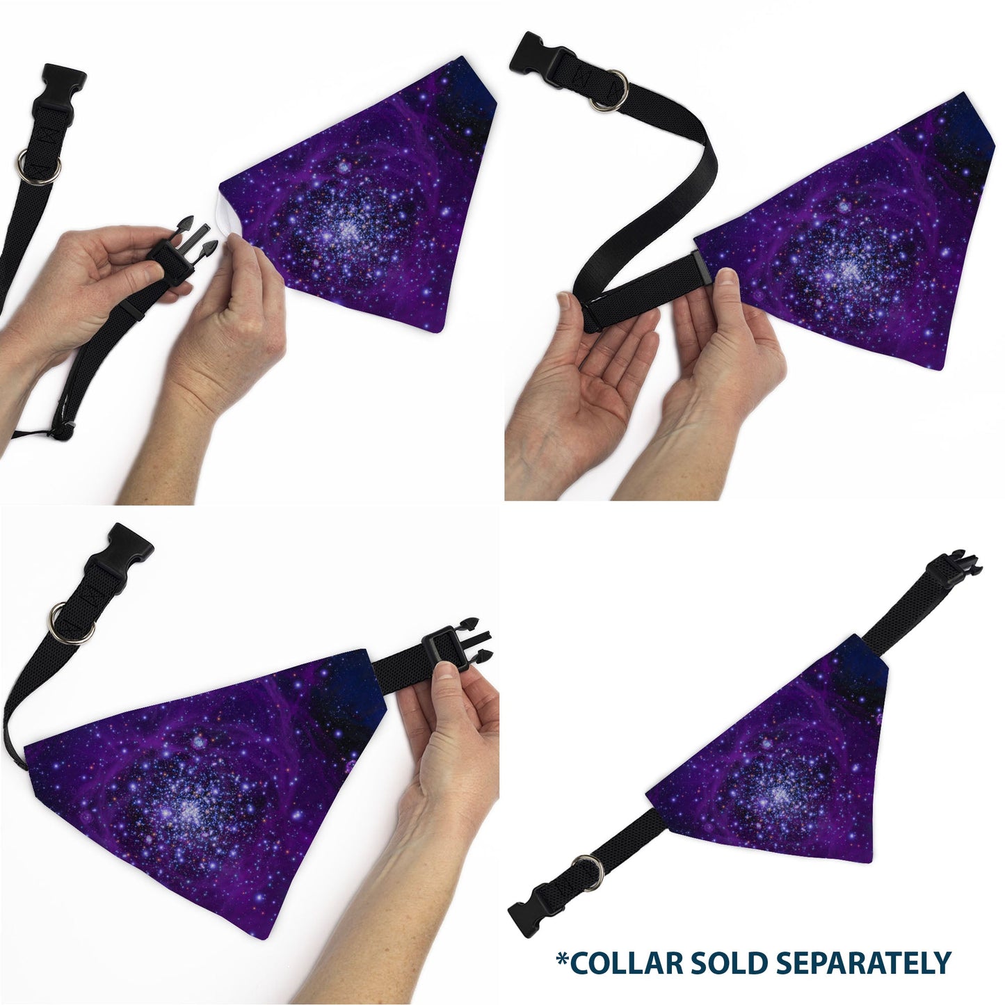Pet Bandana - Galaxy Blues/Purples