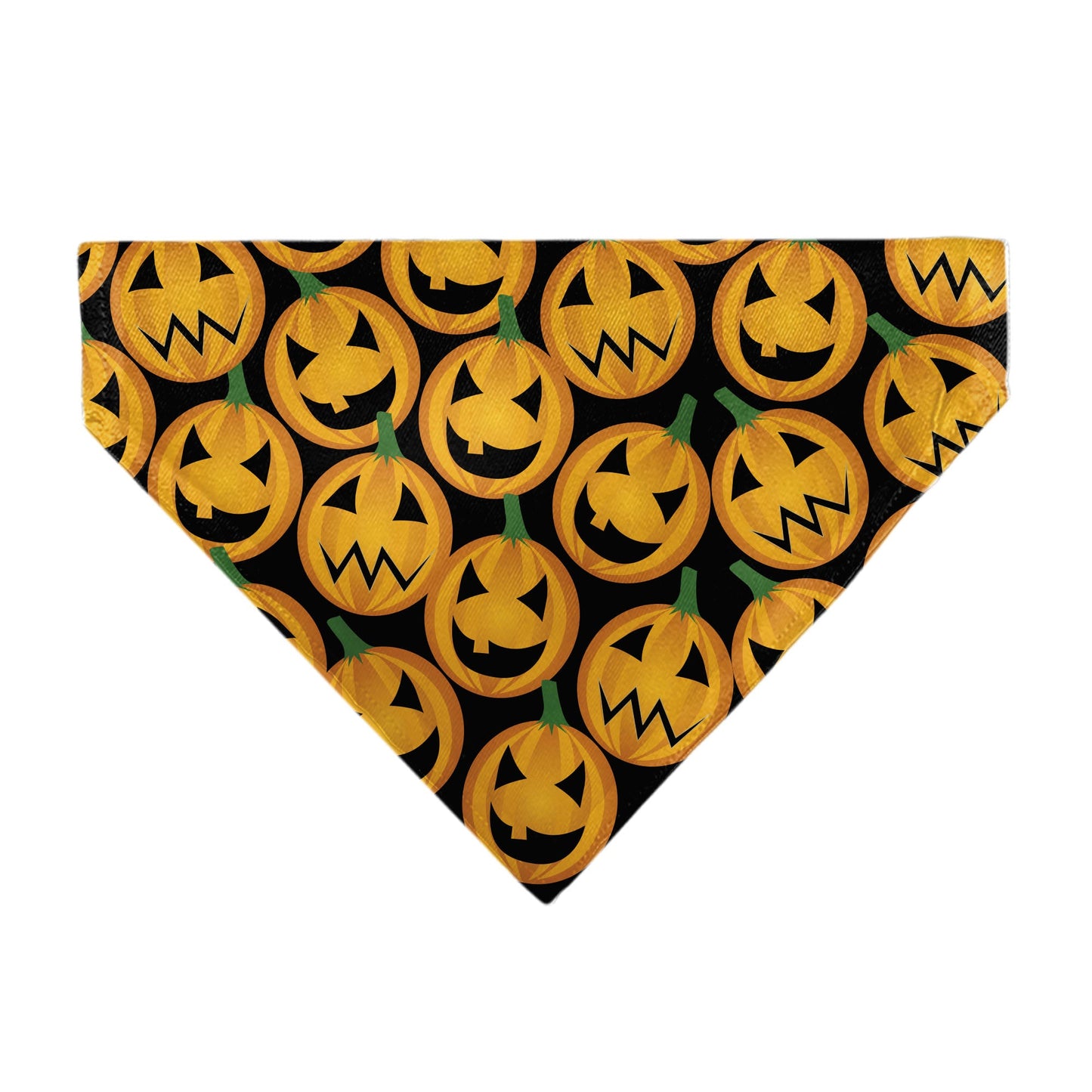 Pet Bandana - Jack-o'-Lantern Collage Black