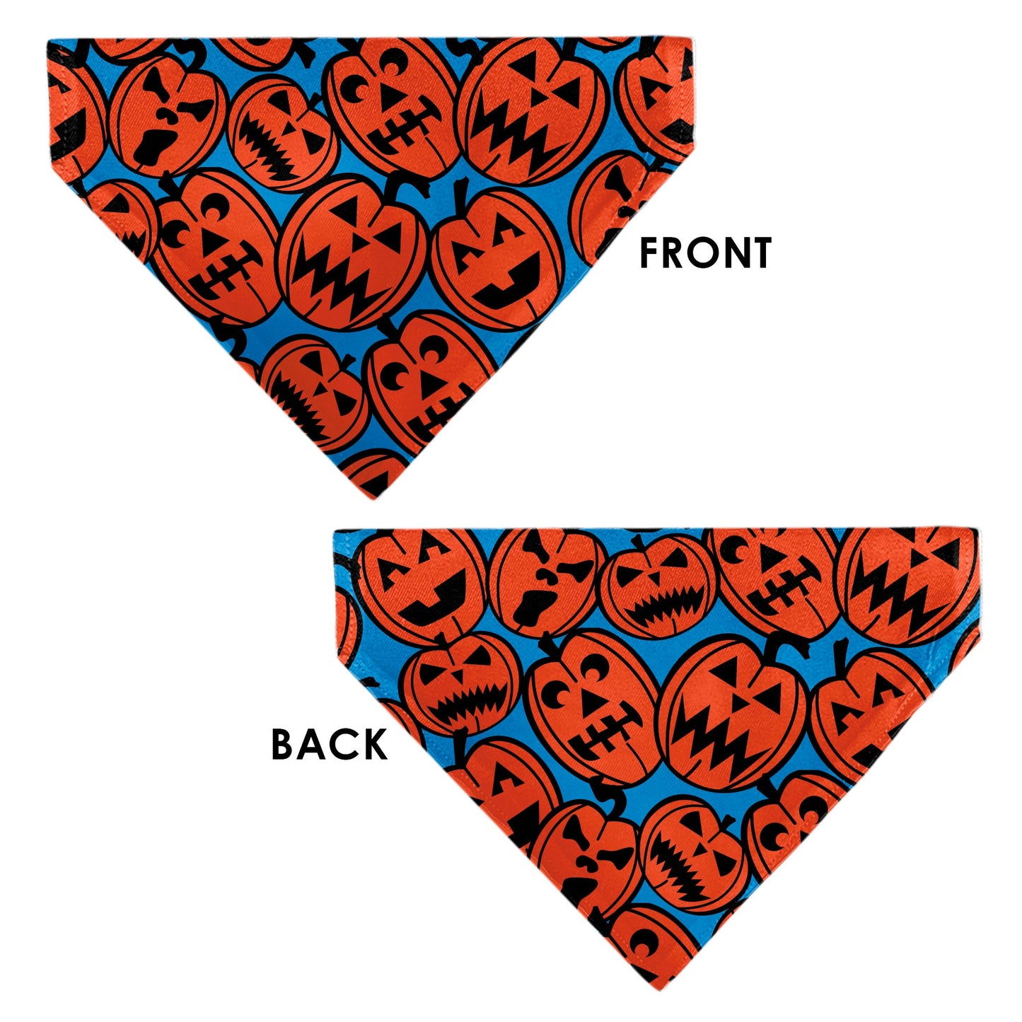 Pet Bandana - Jack-o'-Lanterns Blue