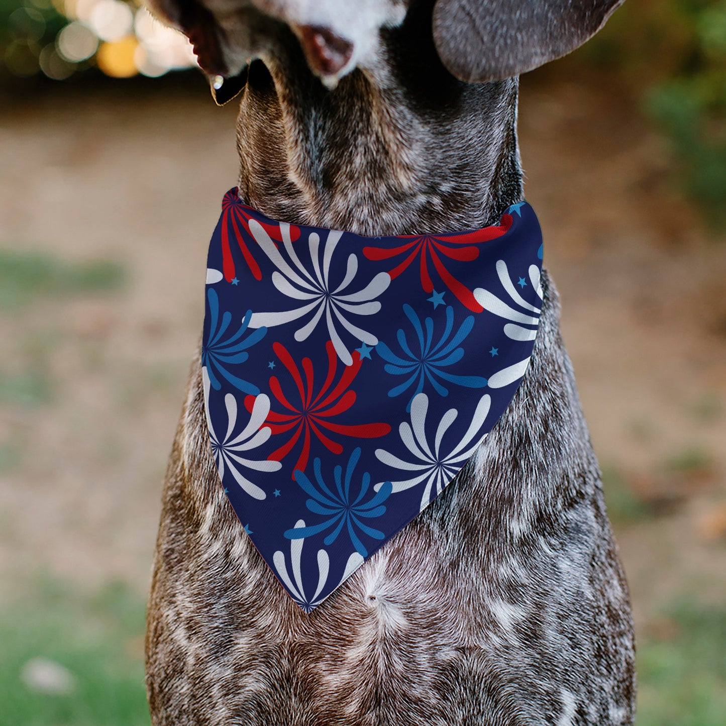 Pet Bandana - Americana Fireworks Show Blues/Red/White