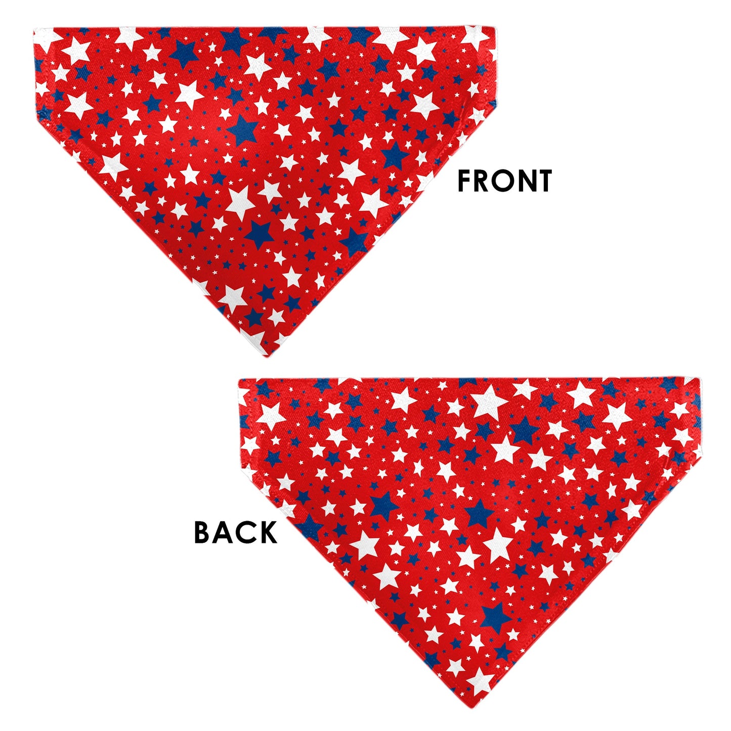 Pet Bandana - Americana Stars Scattered Red/White/Blue