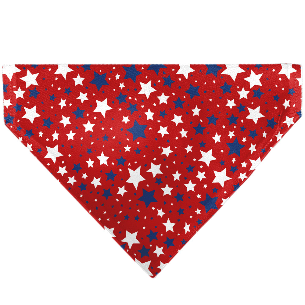 Pet Bandana - Americana Stars Scattered Red/White/Blue