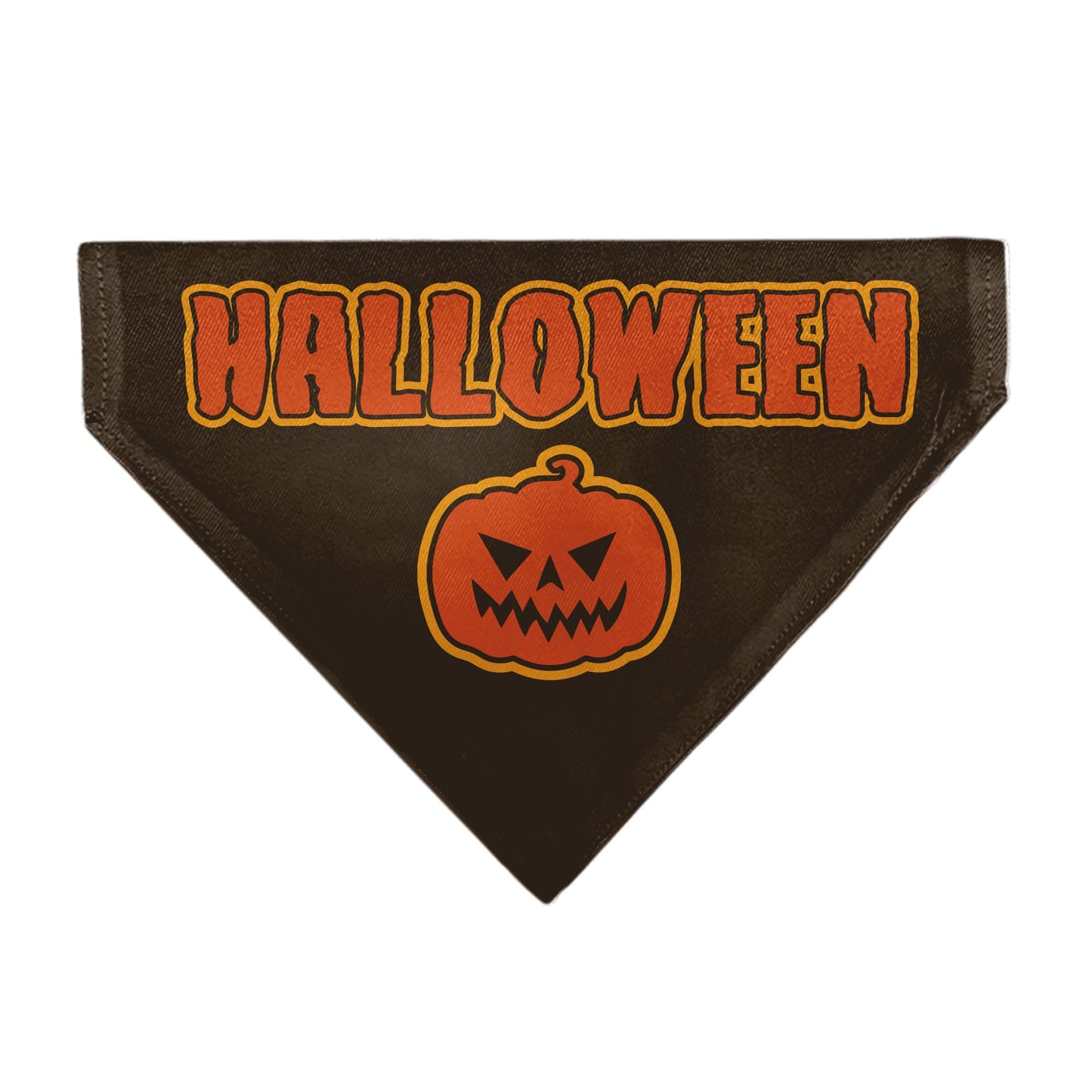 Pet Bandana - HALLOWEEN Jack-O-Lantern Pumpkin Black/Orange