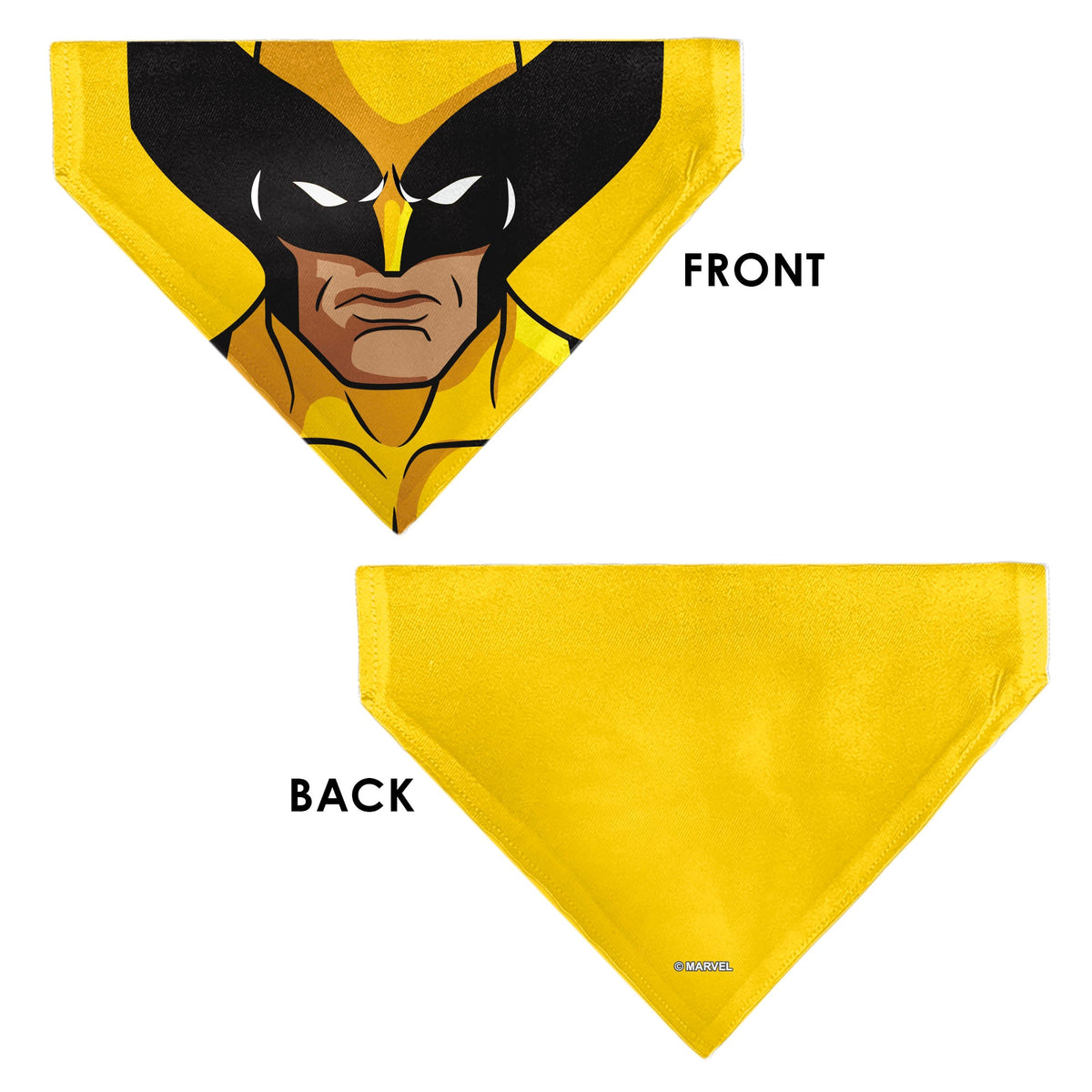Pet Bandana - X-Men Wolverine Face Yellow