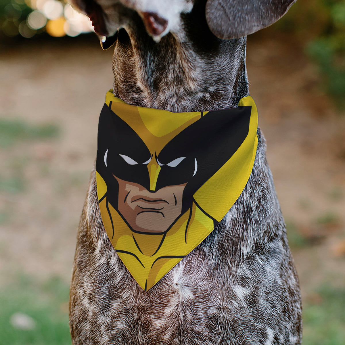 Pet Bandana - X-Men Wolverine Face Yellow