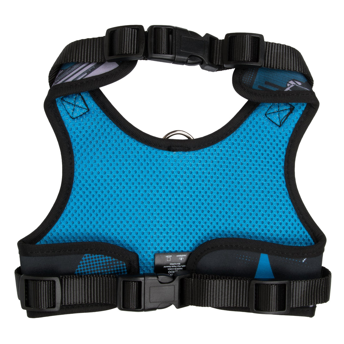 Pet Harness - Batman Two Pose and Bat Signal Logo Blues/Black