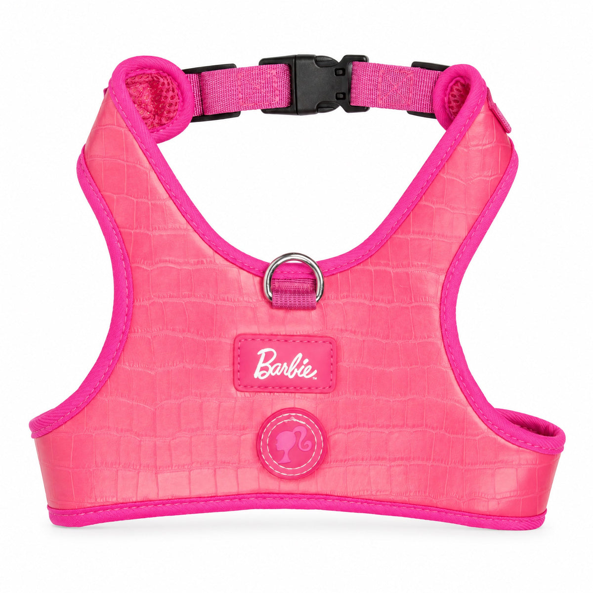 Pet Harness - Barbie Faux Crocodile Skin PU Pink