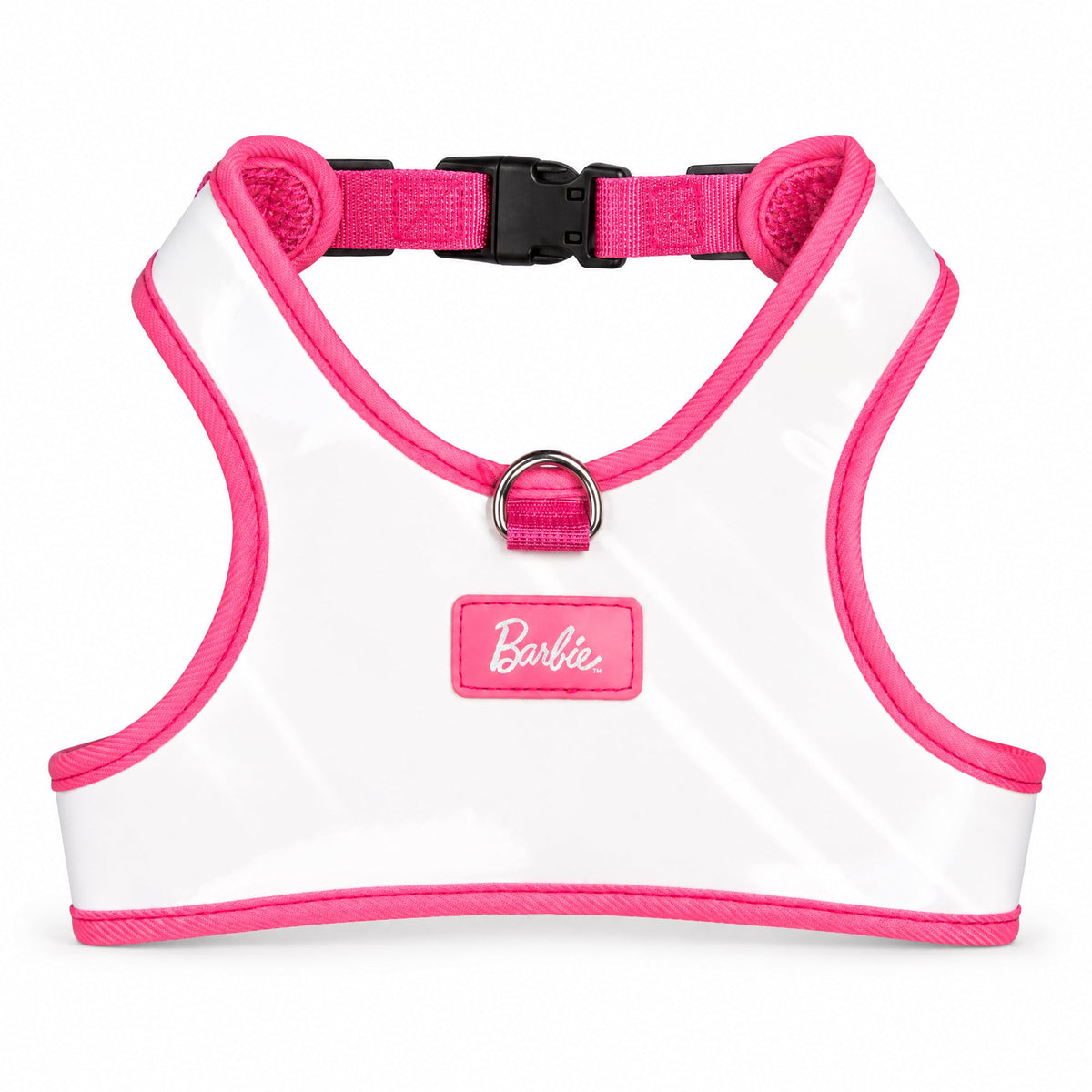 Pet Harness - Barbie Solid White Patent Leather