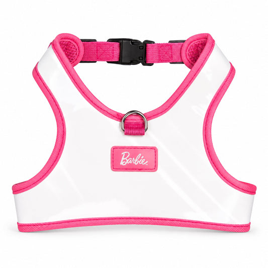 Pet Harness - Barbie Solid White Patent Leather