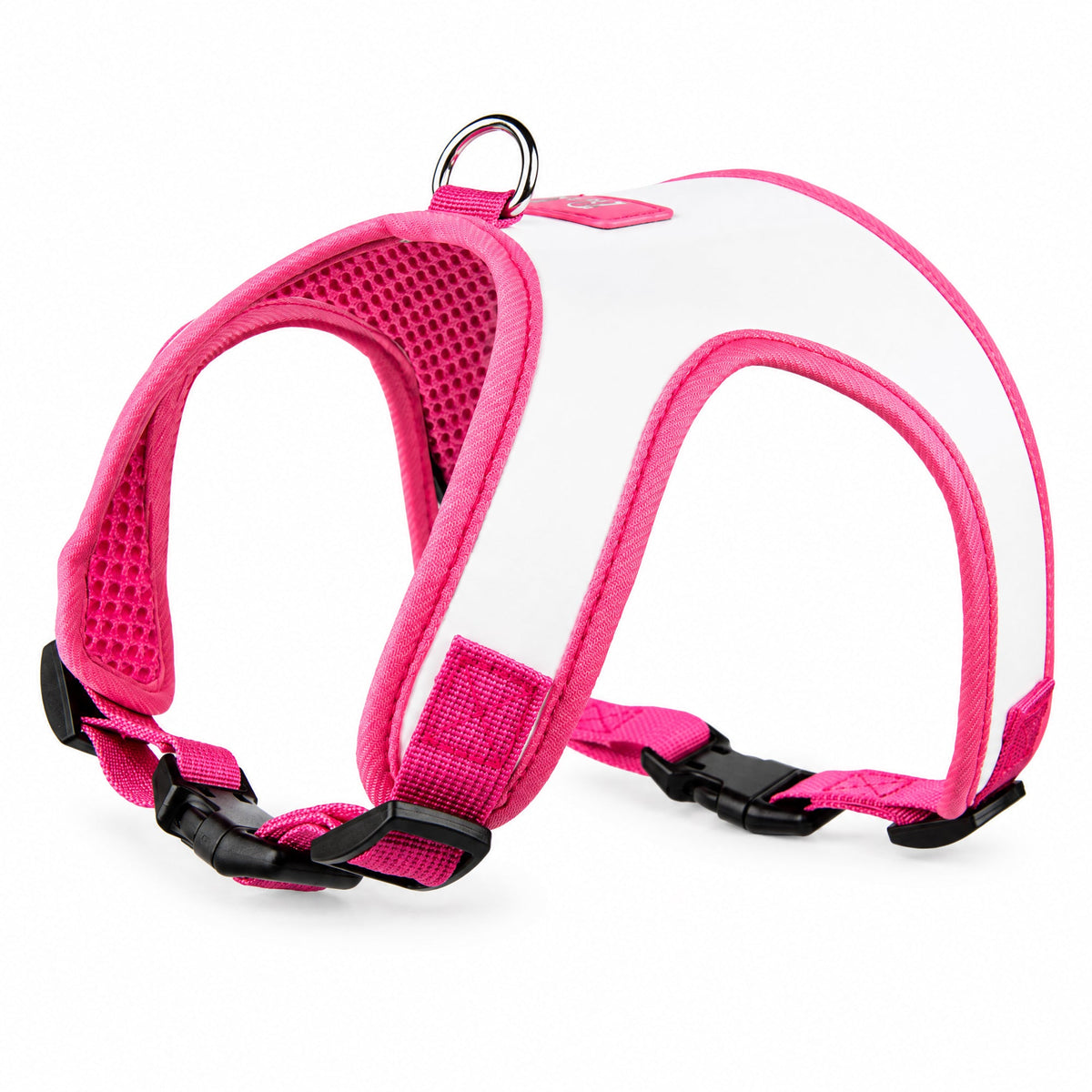 Pet Harness - Barbie Solid White Patent Leather
