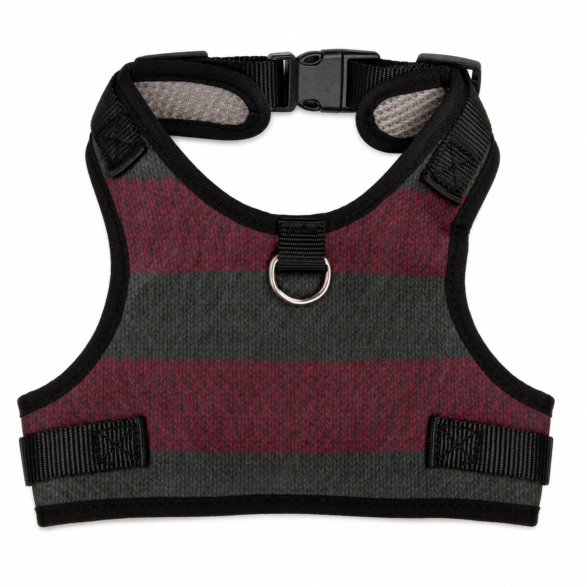 Pet Harness - A Nightmare On Elm Street Freddy's Sweater Stripes Reds/Greens