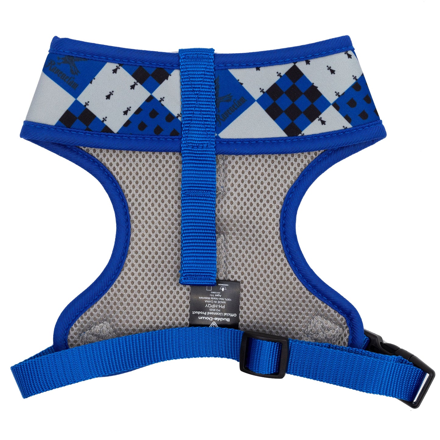 Pet Harness - Harry Potter Ravenclaw Checker Blue/Gray