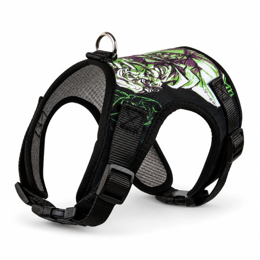 Pet Harness - Joker the Clown Prince of Crime Collage Multi Color