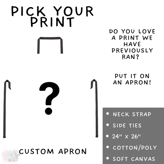 Batch #591 - Baking Spirits Bright 3 - Closes 9/28 - ETA mid/late Nov - Pick Your Print Apron