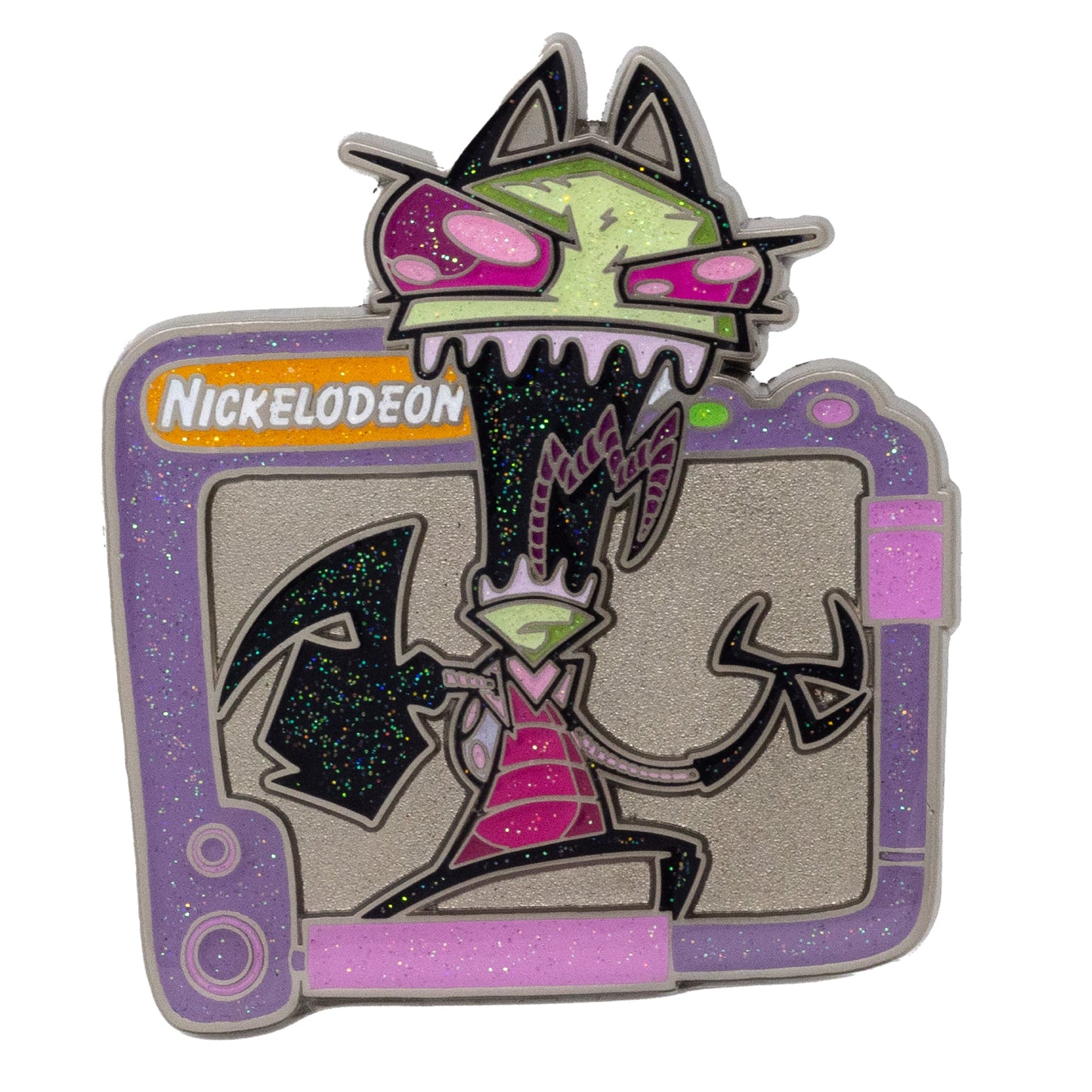 Invader Zim Blind Box Glitter Enamel Pin Series - Mystery Character Zim, GIR, Piggy, Dib, or Gaz