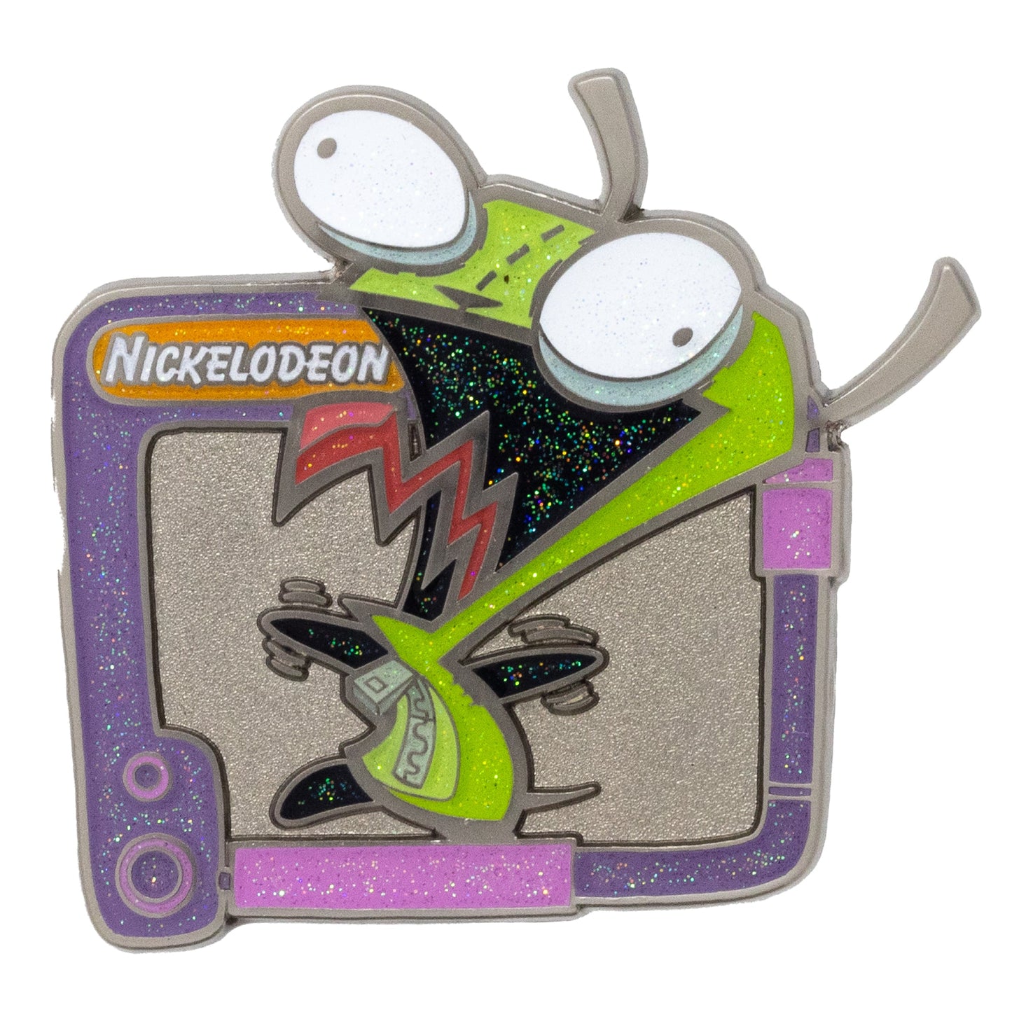 Invader Zim Blind Box Glitter Enamel Pin Series - Mystery Character Zim, GIR, Piggy, Dib, or Gaz