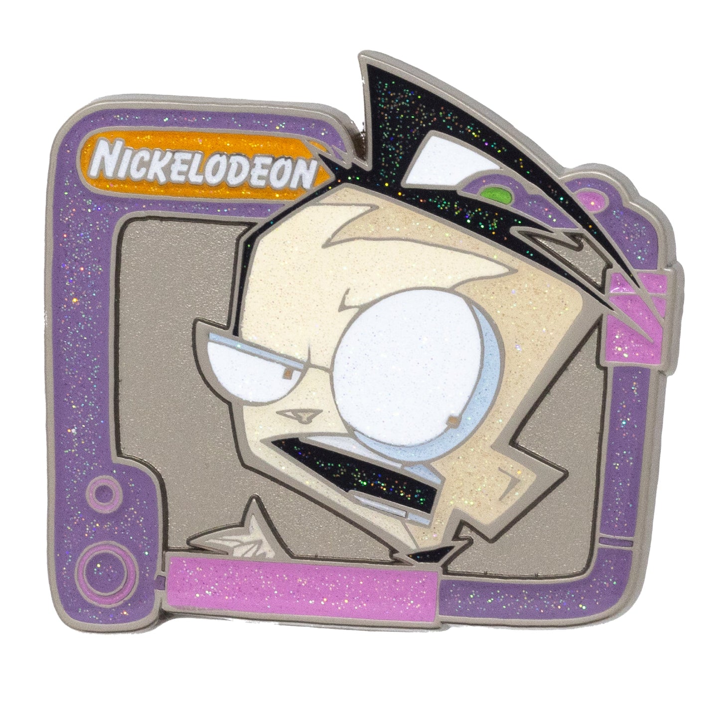 Invader Zim Blind Box Glitter Enamel Pin Series - Mystery Character Zim, GIR, Piggy, Dib, or Gaz