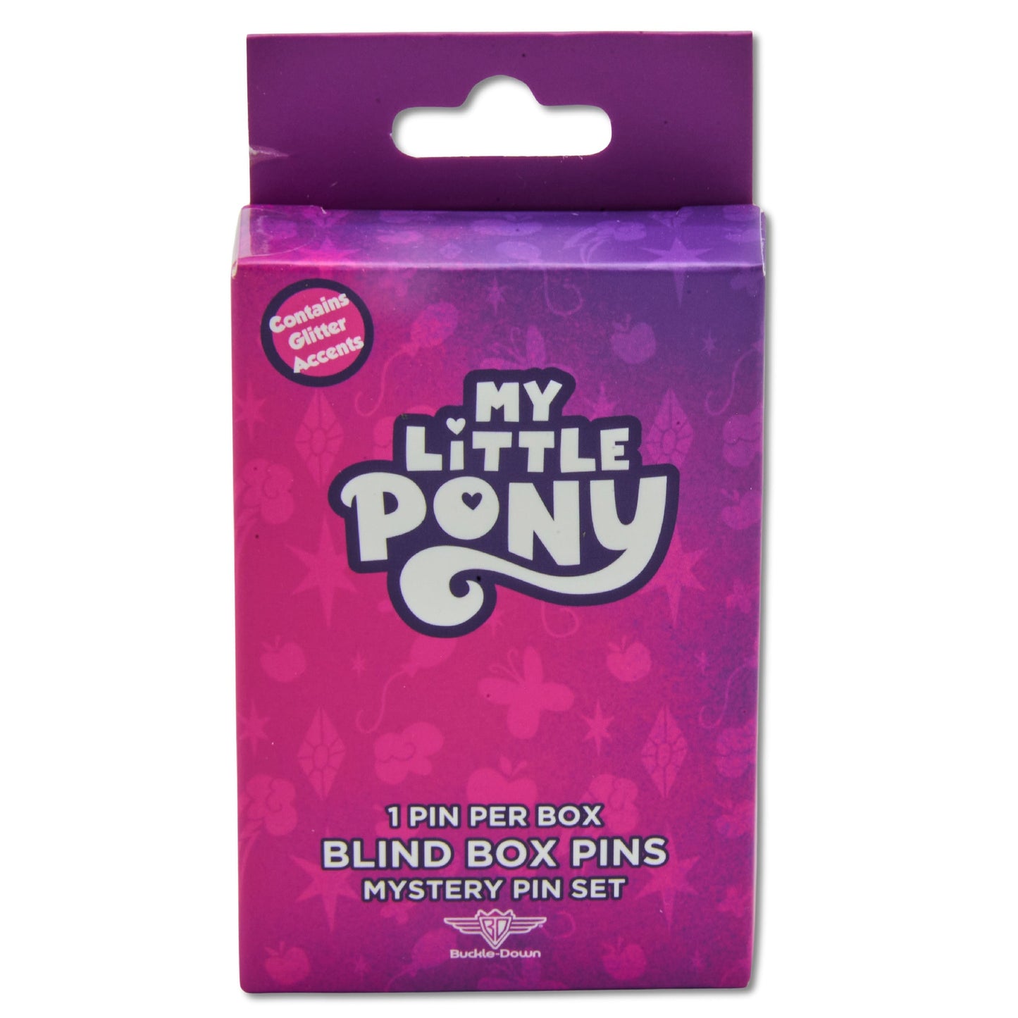 My Little Pony Mystery Enamel Pin Blind Box Series, Snuzzle, Applejack, Starshine, Blue Belle, Sunlight, or Skydancer