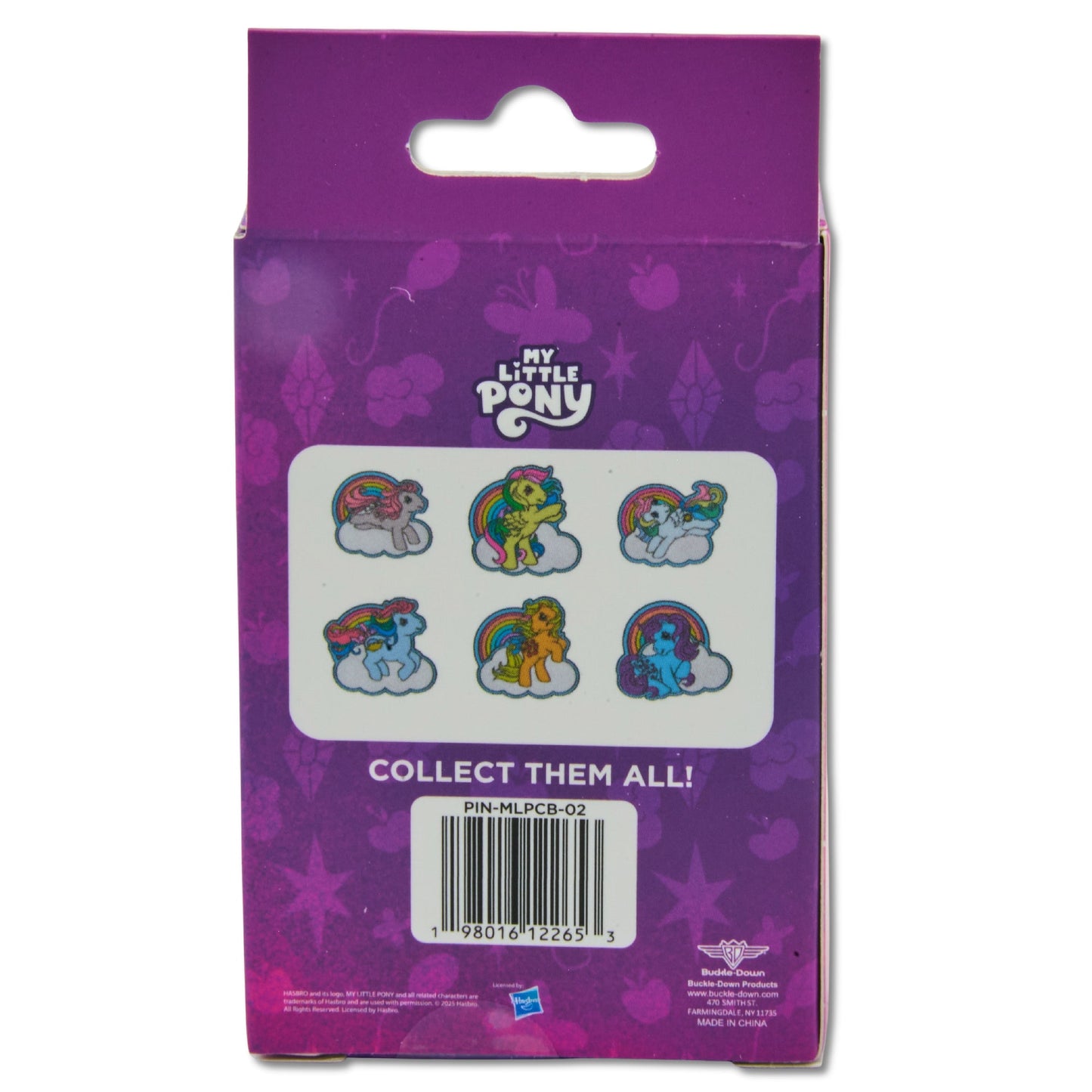 My Little Pony Mystery Enamel Pin Blind Box Series, Snuzzle, Applejack, Starshine, Blue Belle, Sunlight, or Skydancer