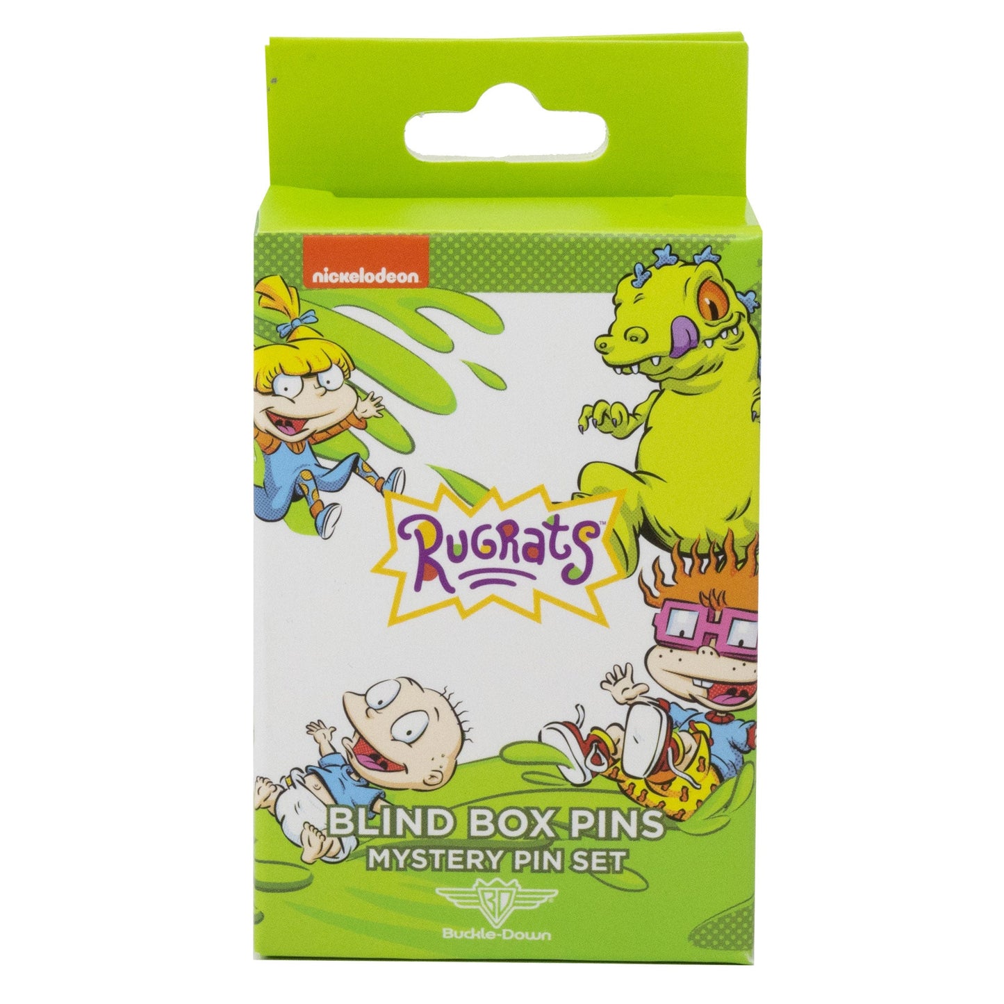 Rugrats Mystery Enamel Pin Blind Box Series, Tommy Pickles, Chuckie Finster, Angelica Pickles, Phil DeVille, Lil DeVille, Reptar, or the Rugrats Title Logo