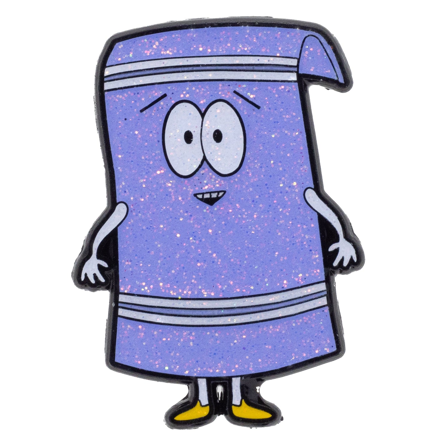 South Park Blind Box Glitter Enamel Pin Series - Mystery Character Cartman, Kyle, Chef, Kenny, Stan, or Towelie