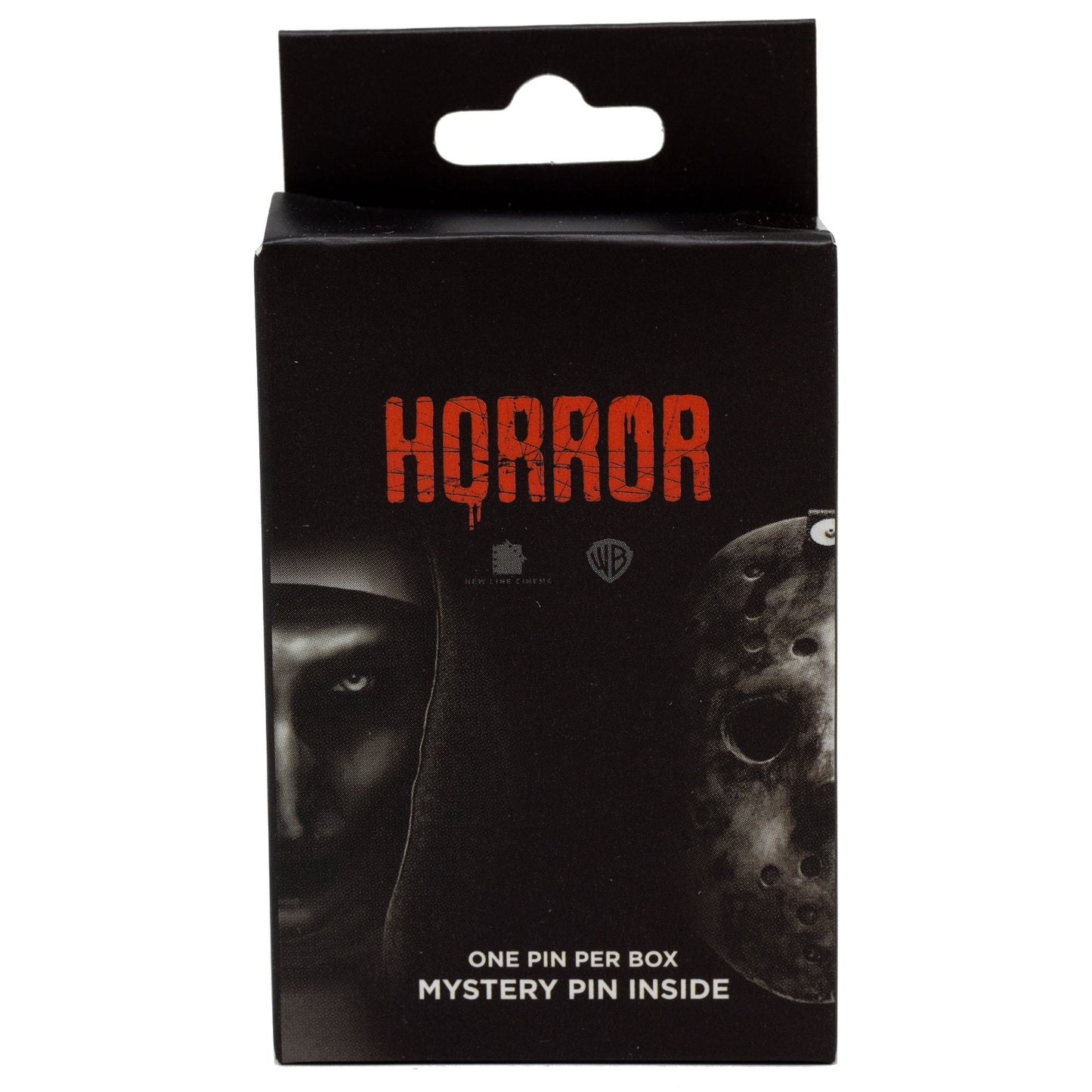 Warner Bros. Horror Movies Mystery Enamel Pin Blind Box Series, Gizmo, Sandworm, IT's Balloon, Jason's Hockey Mask, A Nightmare on Elm Street Sign, or The Nun