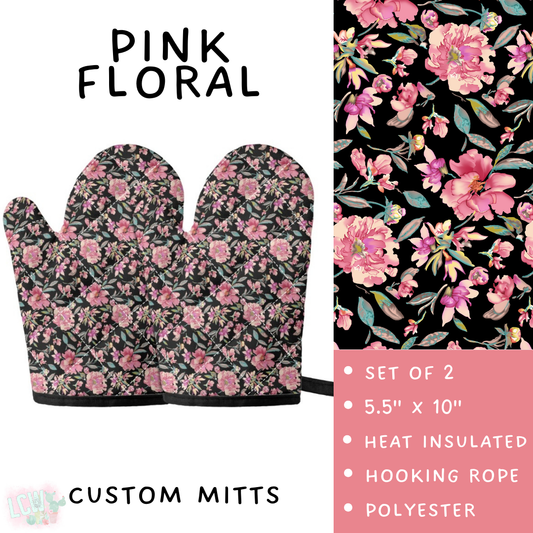 Batch #494 - Mama's Batch 2 - Closes 2/20 - ETA mid/late April - Pink Floral Oven Mitts