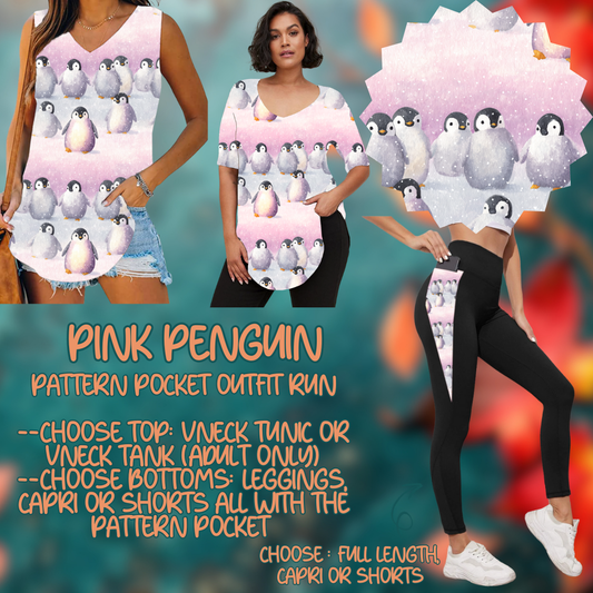 PINK PENGUIN - PATTERN POCKET OUTFIT RUN 14 CLOSING 10/4