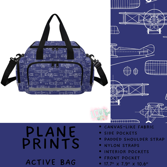 Batch #500 - Active Armor Collection - Closes 3/6 - ETA early May - Plane Prints Active Bag