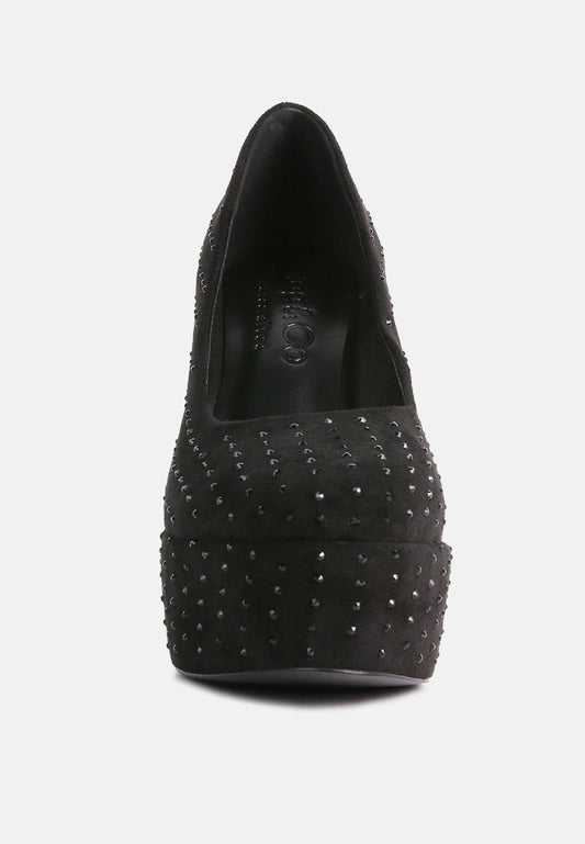 Poppins Glinting Platform High Pumps