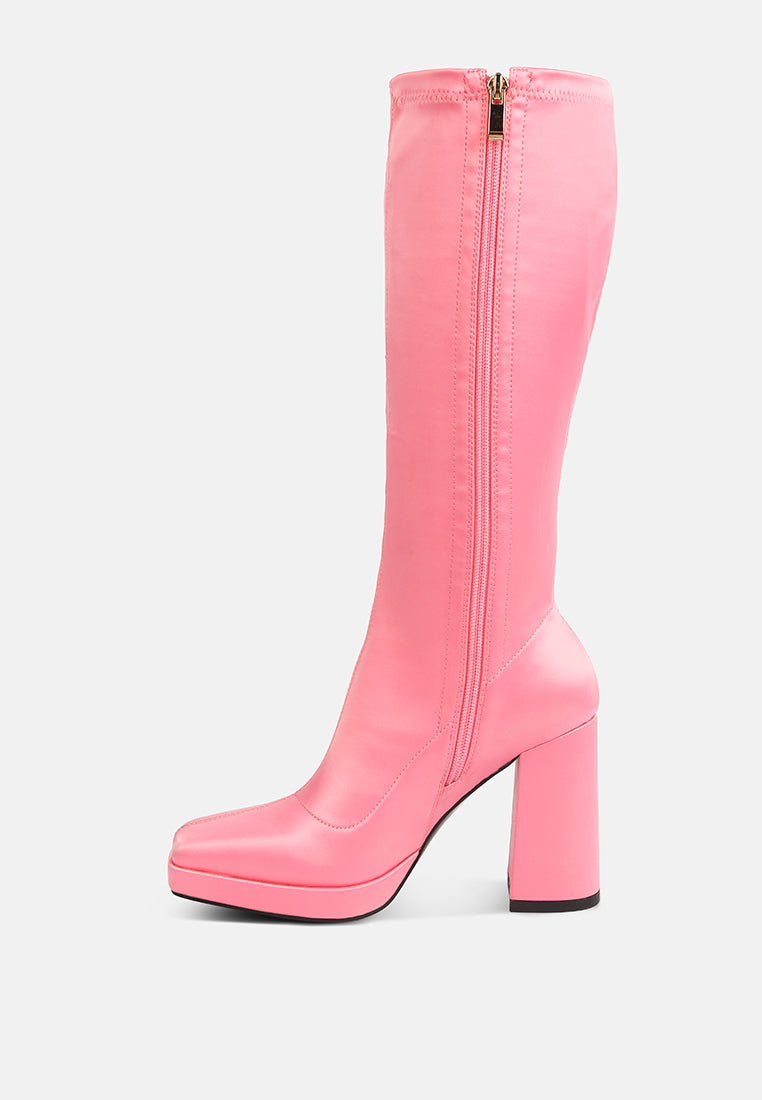Presto Stretchable Satin Long Boot