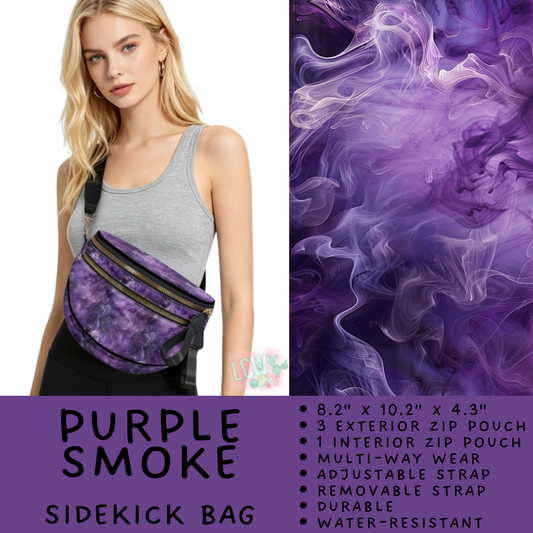 Batch #579 - Sidekick Bags 2 - Closes 9/2 - ETA early November - Purple Smoke Sidekick Bag