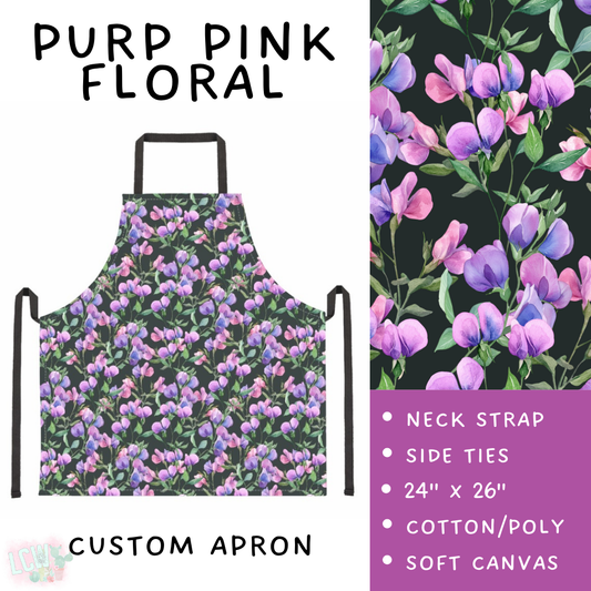 Batch #494 - Mama's Batch 2 - Closes 2/20 - ETA mid/late April - Purp Pink Floral Apron