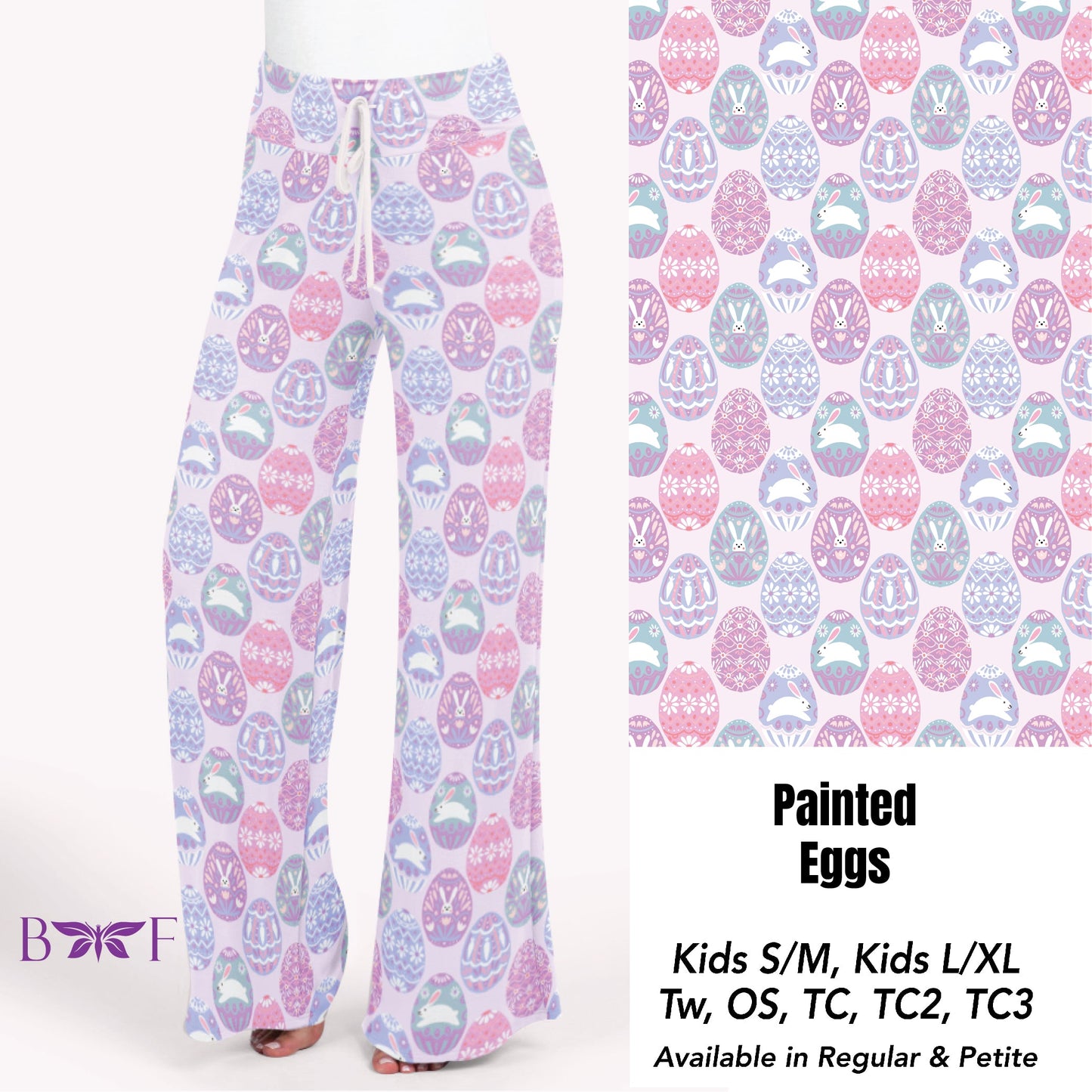 Painted Egg kids leggings with pockets