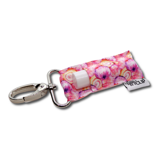 Pastel Seashells LippyClip® Lip Balm Holder