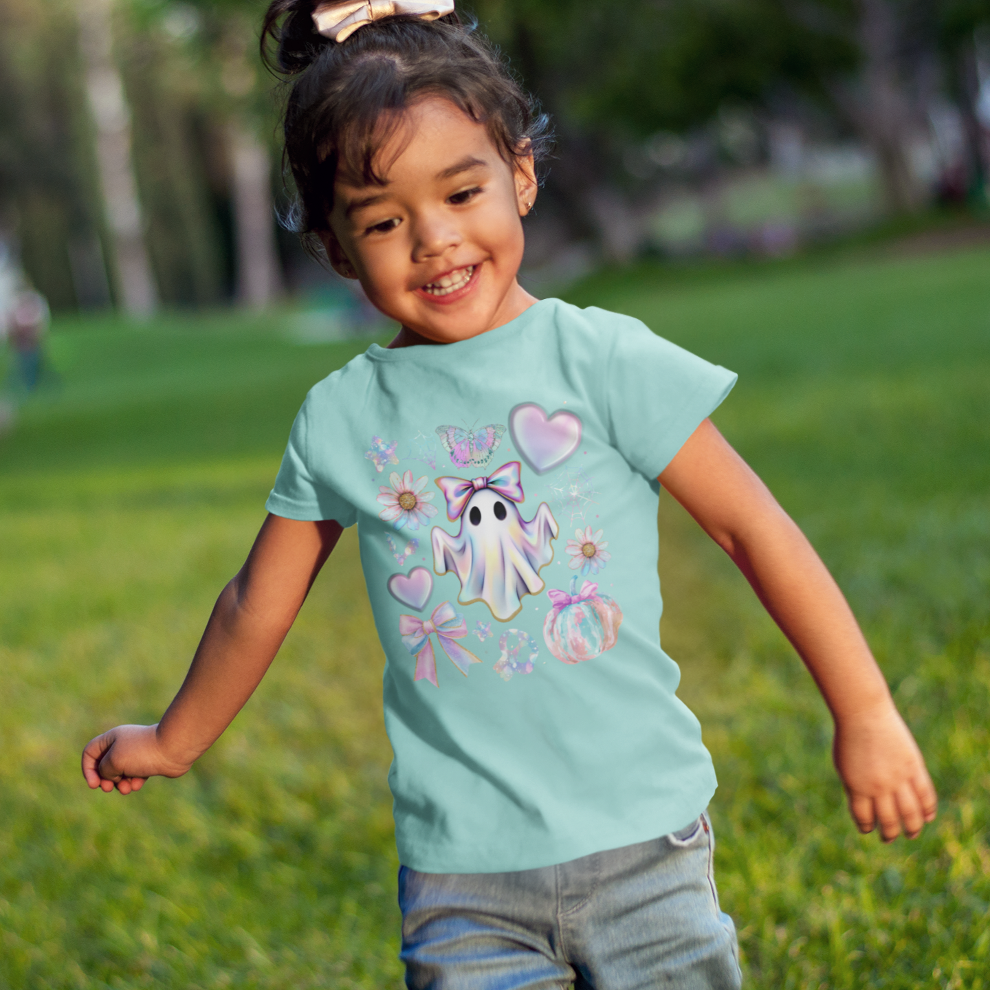 Pastel Boo Crew Graphic Tee