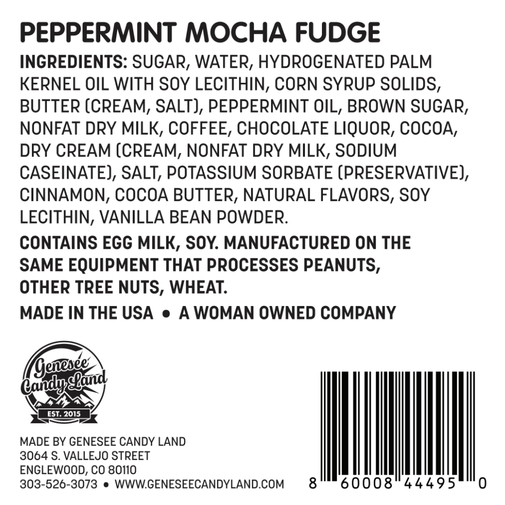 Peppermint Mocha Fudge