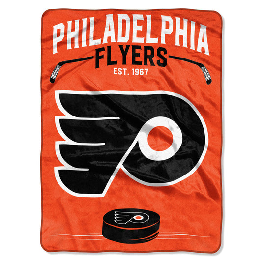 Philadelphia Flyers Inspired Raschel Throw Blanket 60x80"