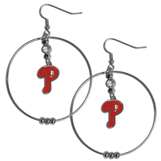 Philadelphia Phillies 2" Hoop Earrings