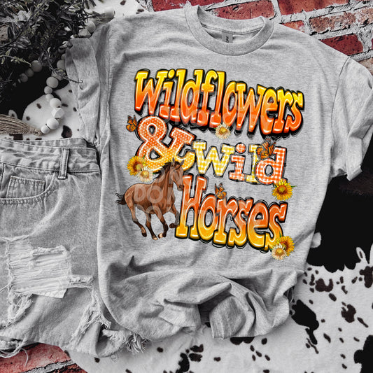 WILDFLOWERS & WILD HORSES TEE